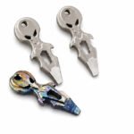 Brass knuckles Multifunctional titanium alloy bottle opener mini titanium alloy lever tiger finger single finger