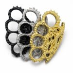 Large size brass brass knuckles for self defense, thickened and high hardness