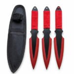 Practice Throwing Knife Set YF122 – 3-Piece, Red accent