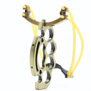 Multifunctional slingshot with four finger buckle and tiger knuckles