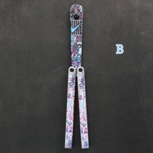 Butterfly Knife Flip Hand Knife Training Folding Knife Safe No Open Edge - Image 4