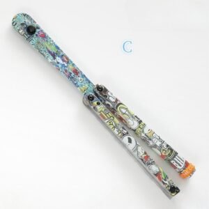 Butterfly Knife Jenny Fancy Plastic Knife Training Folding Knife - Image 3