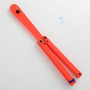 Transparent Butterfly Knife Uncut Training Knife Folding Knife Flinging Knife Plastic pc Smiley - Image 2
