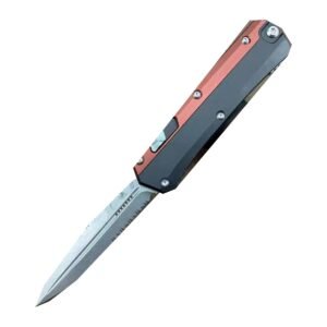 Snake God Double-Serrated OTF Knife - Image 2