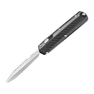 Snake God Double-Serrated OTF Knife - Image 3