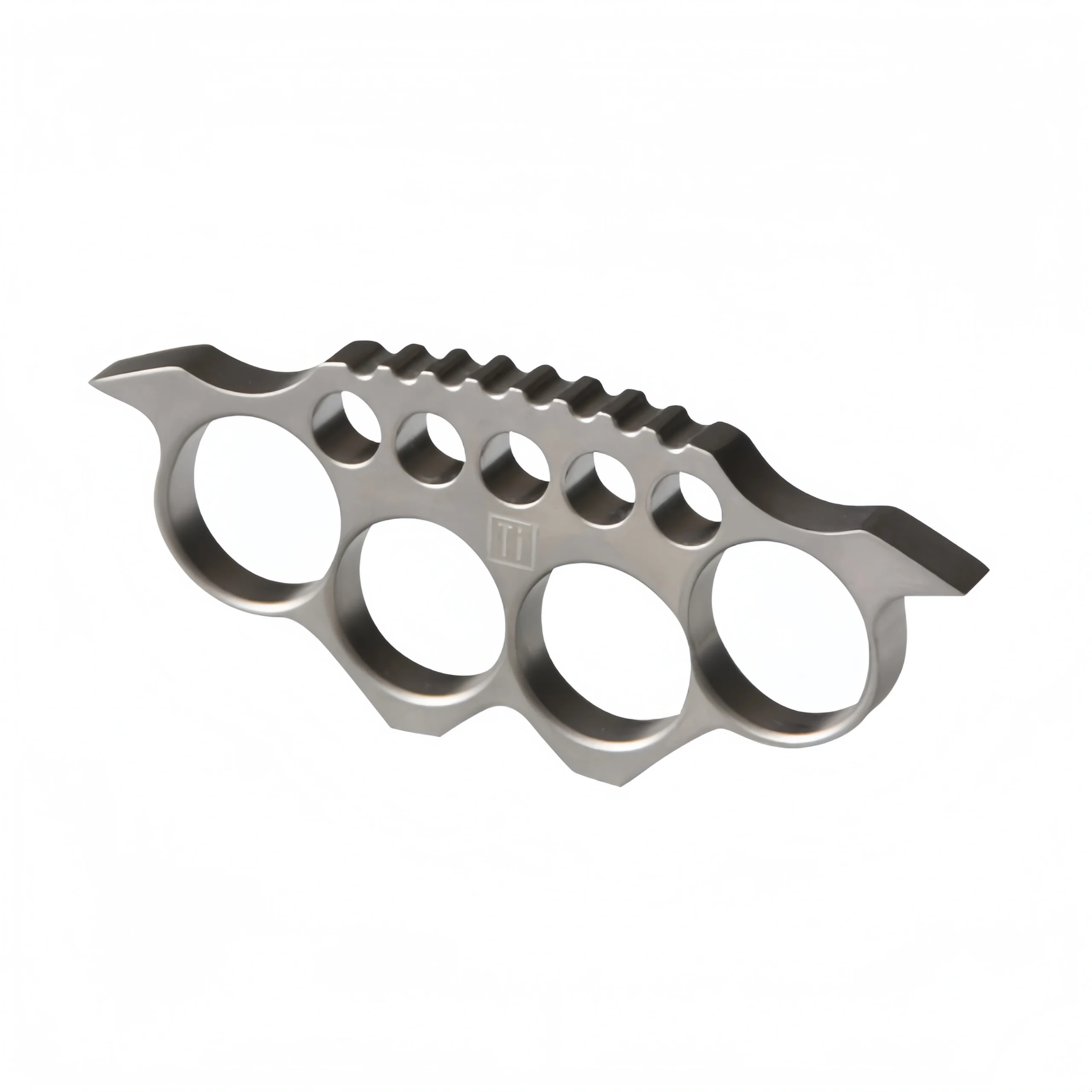 O1CN01tP5d2T2C0kfWEnPyW_3015758412-0-cib-scaled-1.webp TC4 brass knuckles titanium alloy tiger knuckle stone wash military fans edc - Image 1