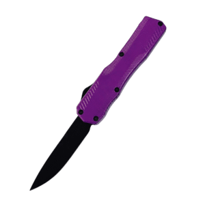 Plain Aluminum Handle OTF Switchblade Knife - Image 2