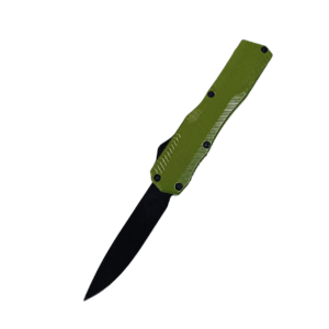 Plain Aluminum Handle OTF Switchblade Knife - Image 3
