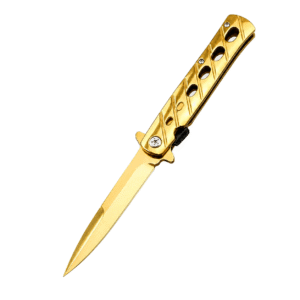 Outdoor Folding Stiletto Knife – Survival Flick Knife (Upgraded Version) - Image 5