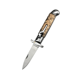 9-inch Flip-top Hand Guards With Curved Tail Side-Opening Switchblade - Image 2