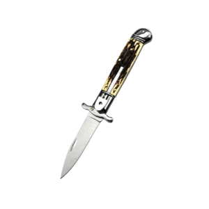 9-inch Flip-top Hand Guards With Curved Tail Side-Opening Switchblade - Image 3