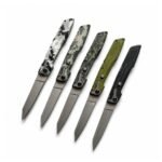 11 Inch Camo Handle Manual Folding Knife - 5 Colour Options