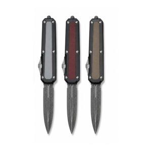 Micro-tech Serpent God Damascus OTF Knife - Image 4